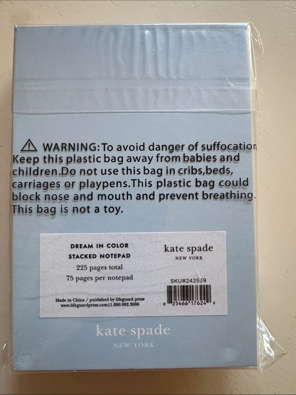 kate spade Pink, Blue & Green Office Notepad, NWT